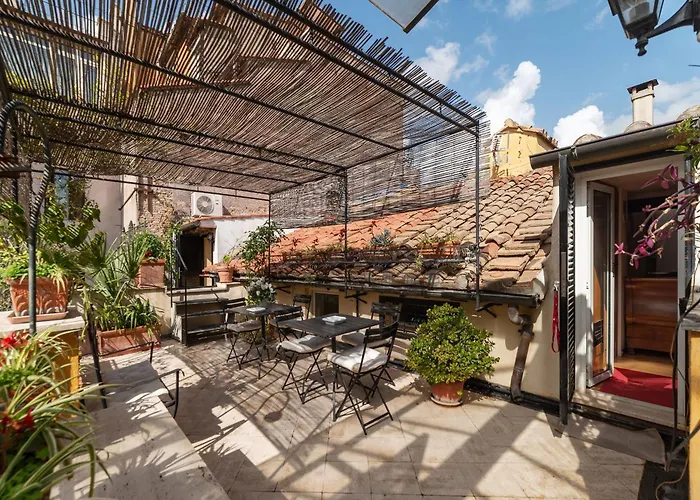 Orange Room With Bathroom And Shared Terrace
