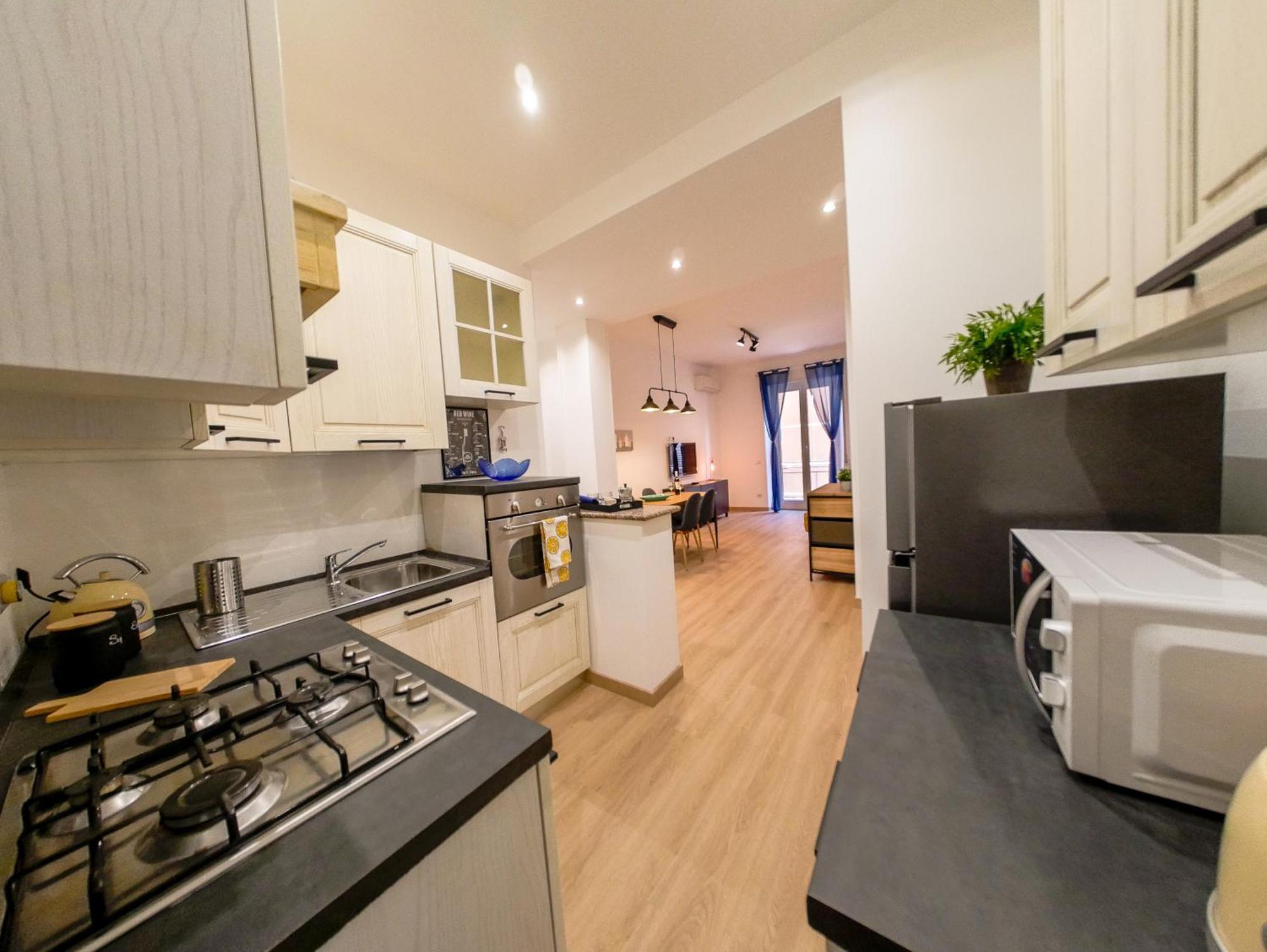 Chic Modern 2-bedroom Near Metro Leilighet Roma