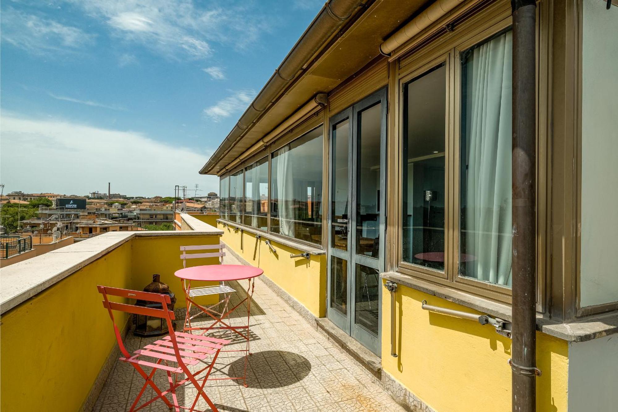 Apartment Forlanini Loft Trastevere By Casa E Lode - Terrace Panoramic View, Air Conditioning, Wifi Rom