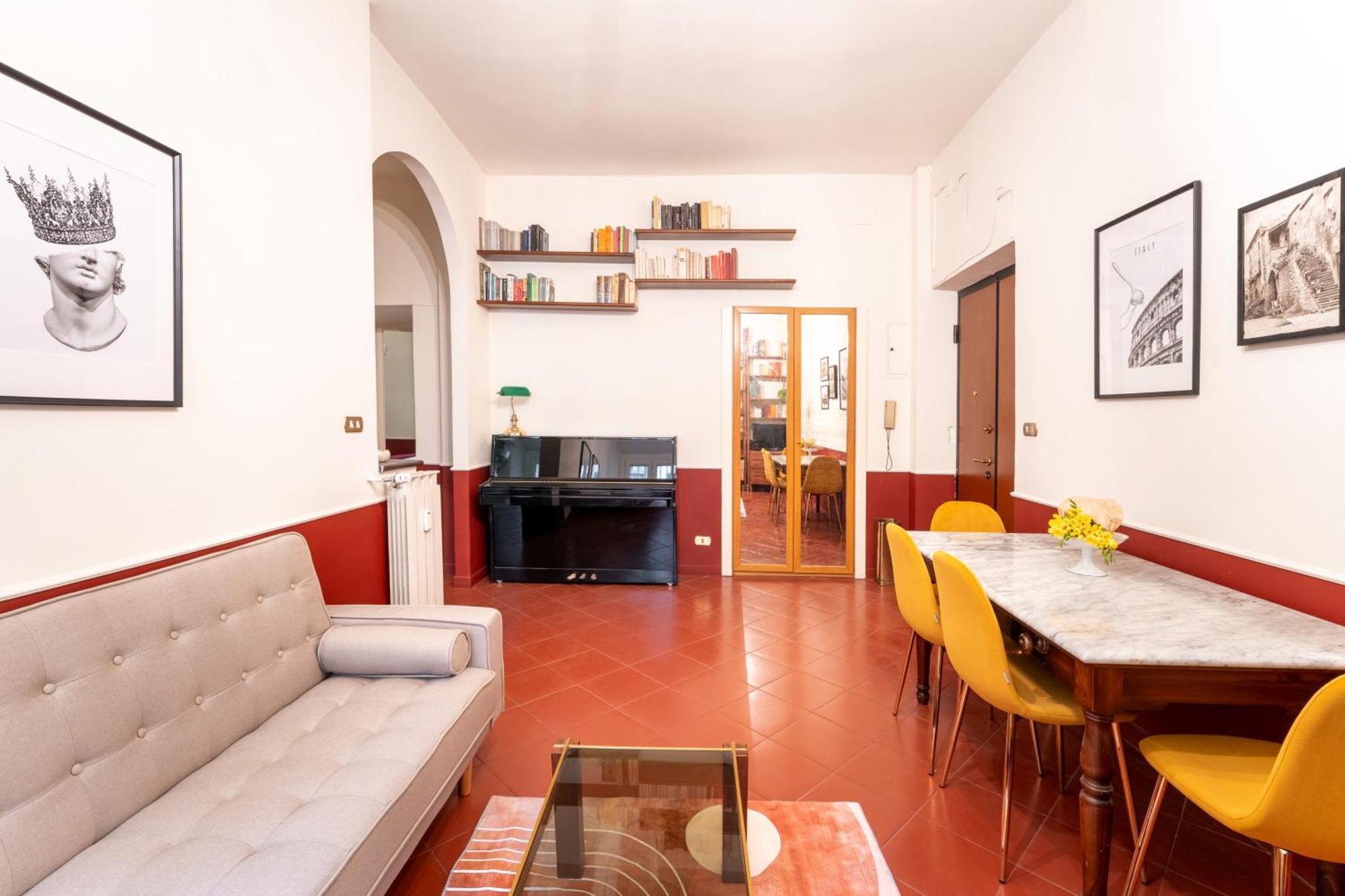 Apartamento Maroon Flat Colosseo, 800 Mt From Amphitheater