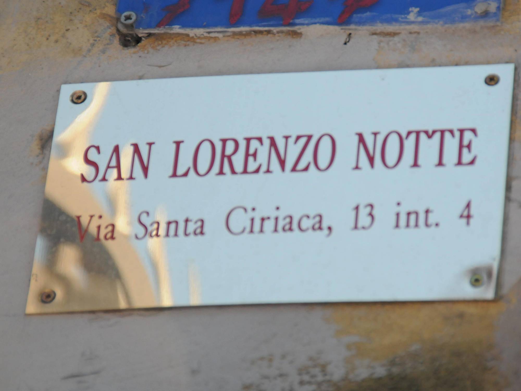 San Lorenzo Notte * Roma