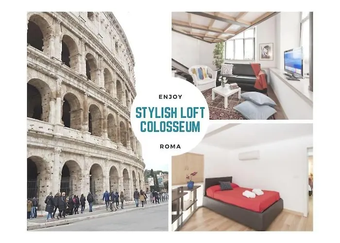 Stylish Loft - Colosseum 4 Min Walk -3 Beds -Sleeps Up To 6 People