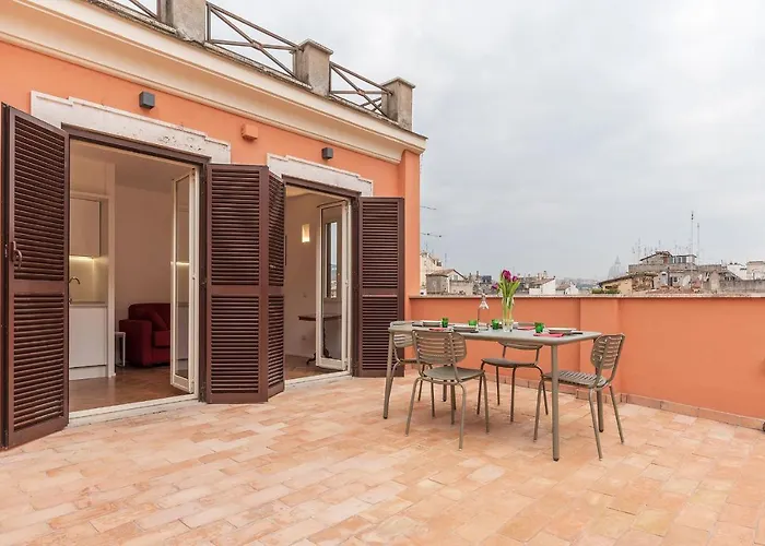 Apartment with Terrace in via del Pellegrino - FromHometoRome