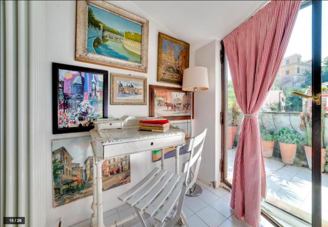 Luxury Art In Trastevere With Terrace Roma