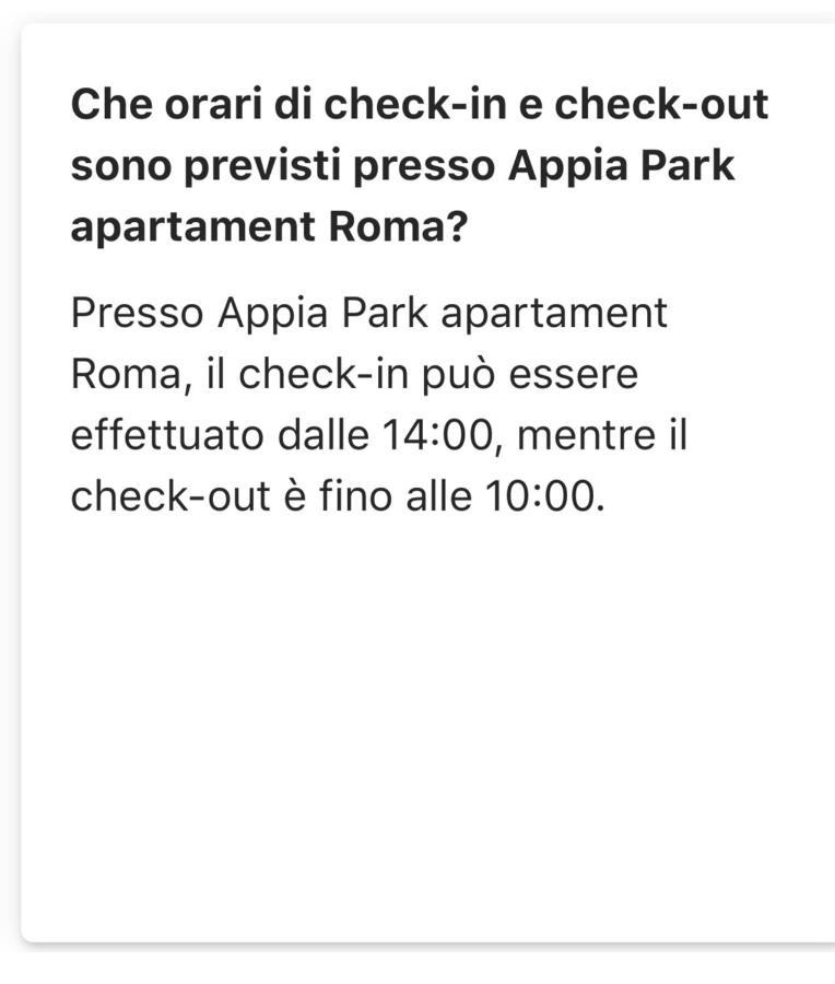 Appia Park Apartamento Roma