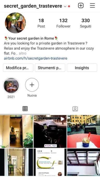 GIARDINO SEGRETO a Trastevere! - LA DOLCE VITA Roma