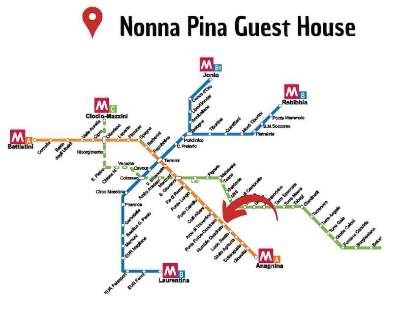 Apartment Nonna Pina Moderno Vicino Metro Awifi,netflix Rom