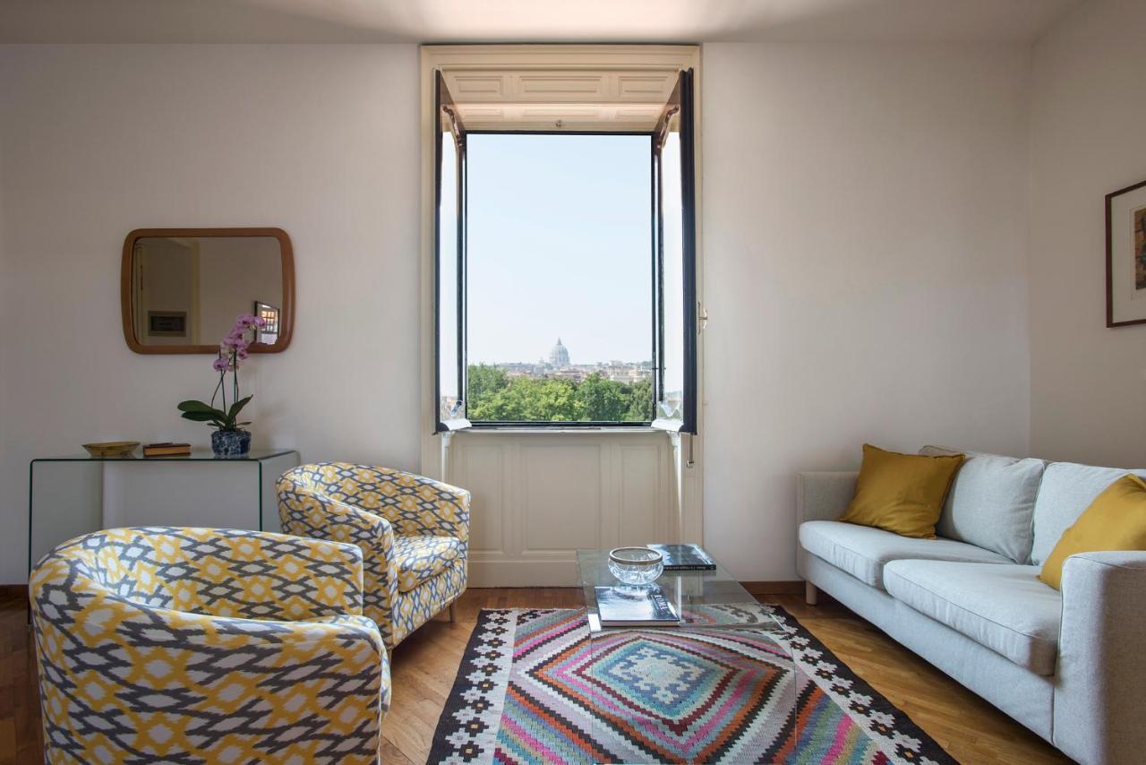 Leilighet Elegant Floor - Unique View Of Rome's Skyline Tibernestrome *