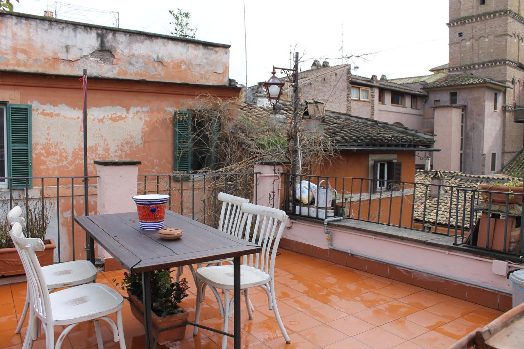 Casa Greco - Attico Con Terrazza, Trastevere Rom