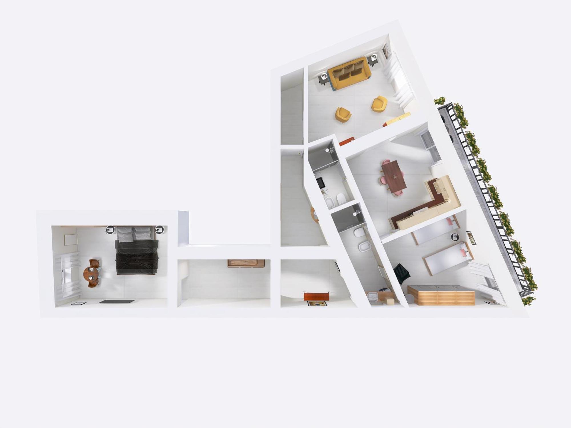 The Rent - Two-bedroom Near Fori Imperiali Apartamento