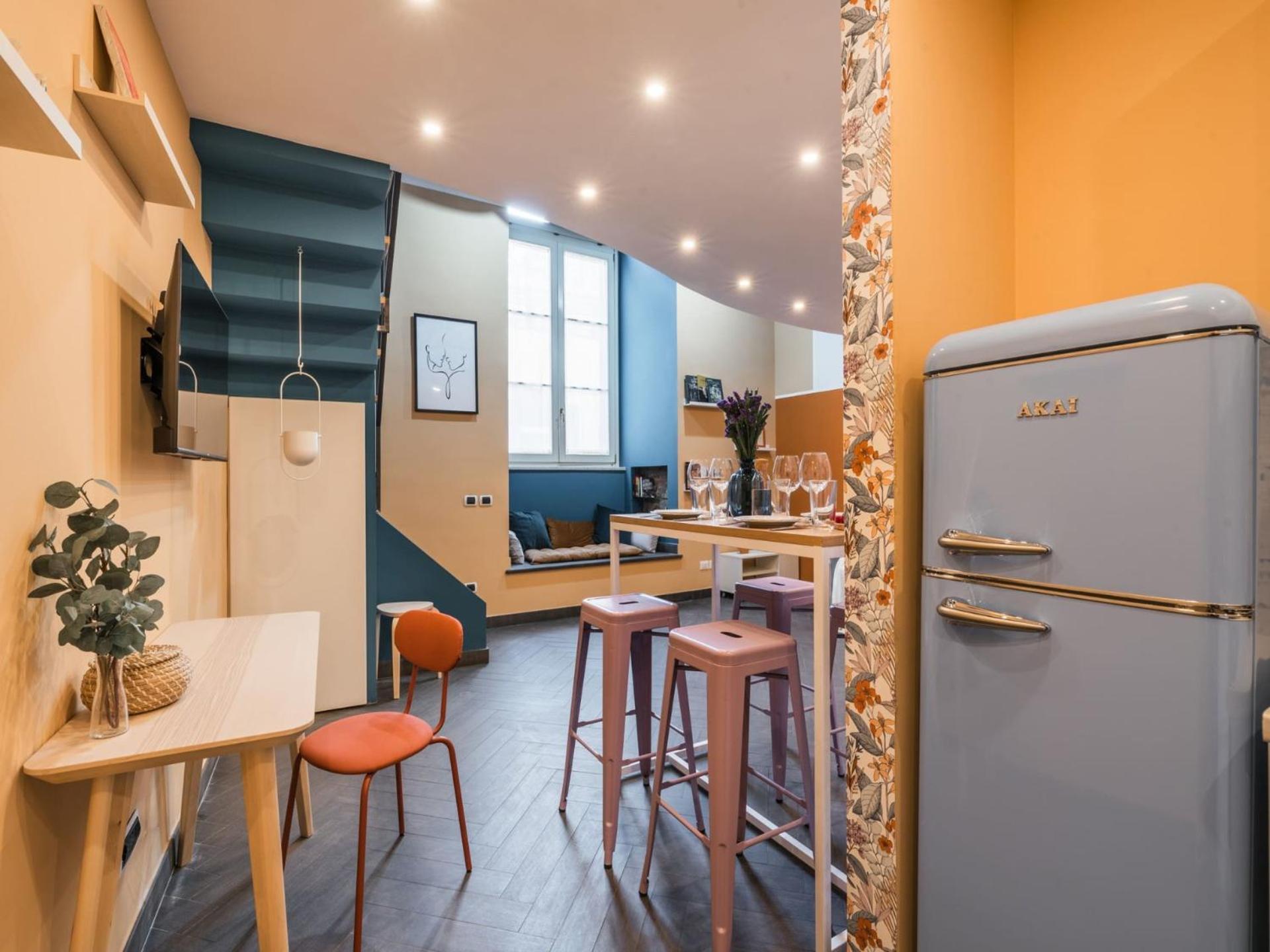 The Rent - Colorful Loft In Trastevere Area Apartamento