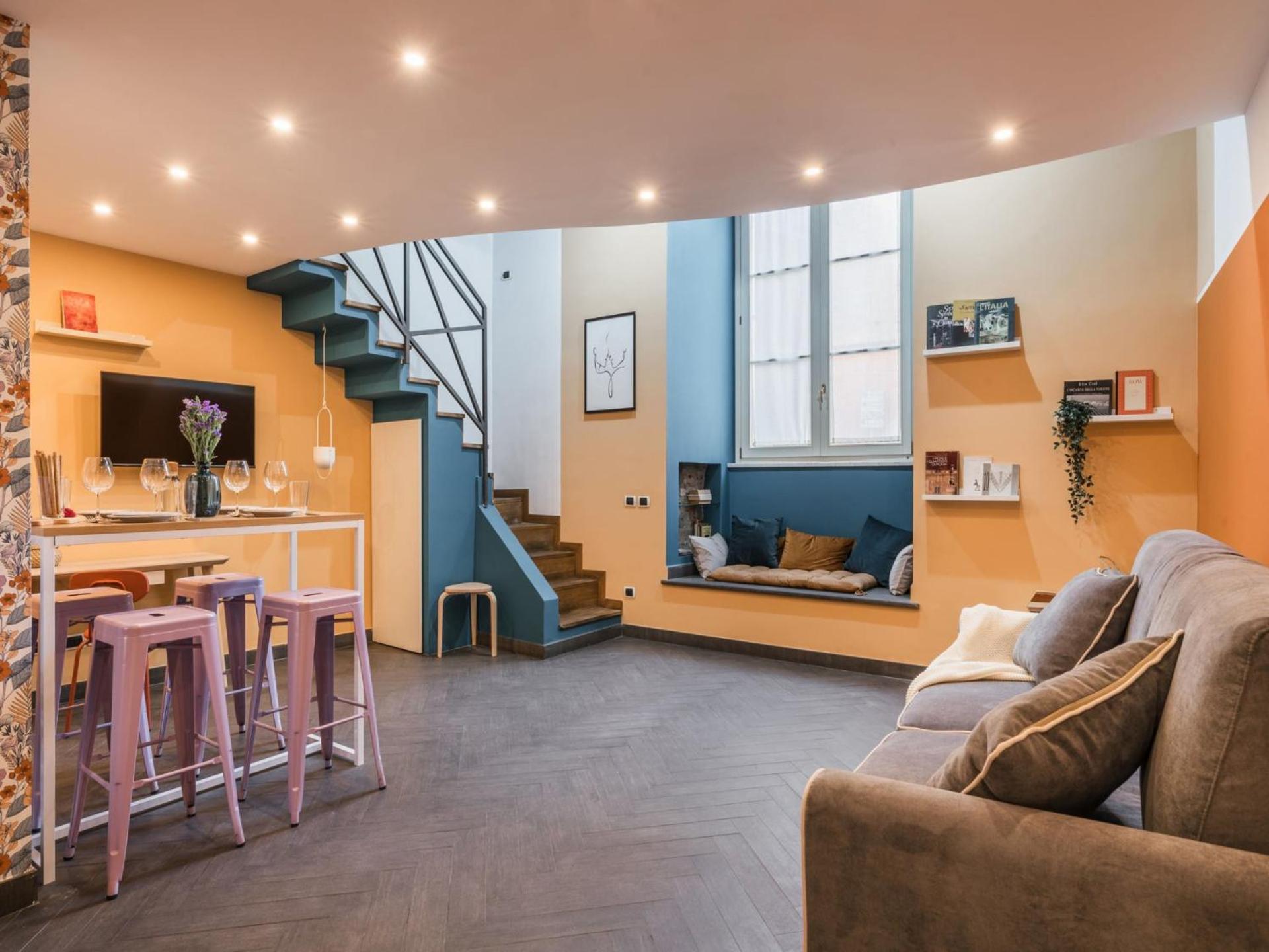 The Rent - Colorful Loft In Trastevere Area Roma