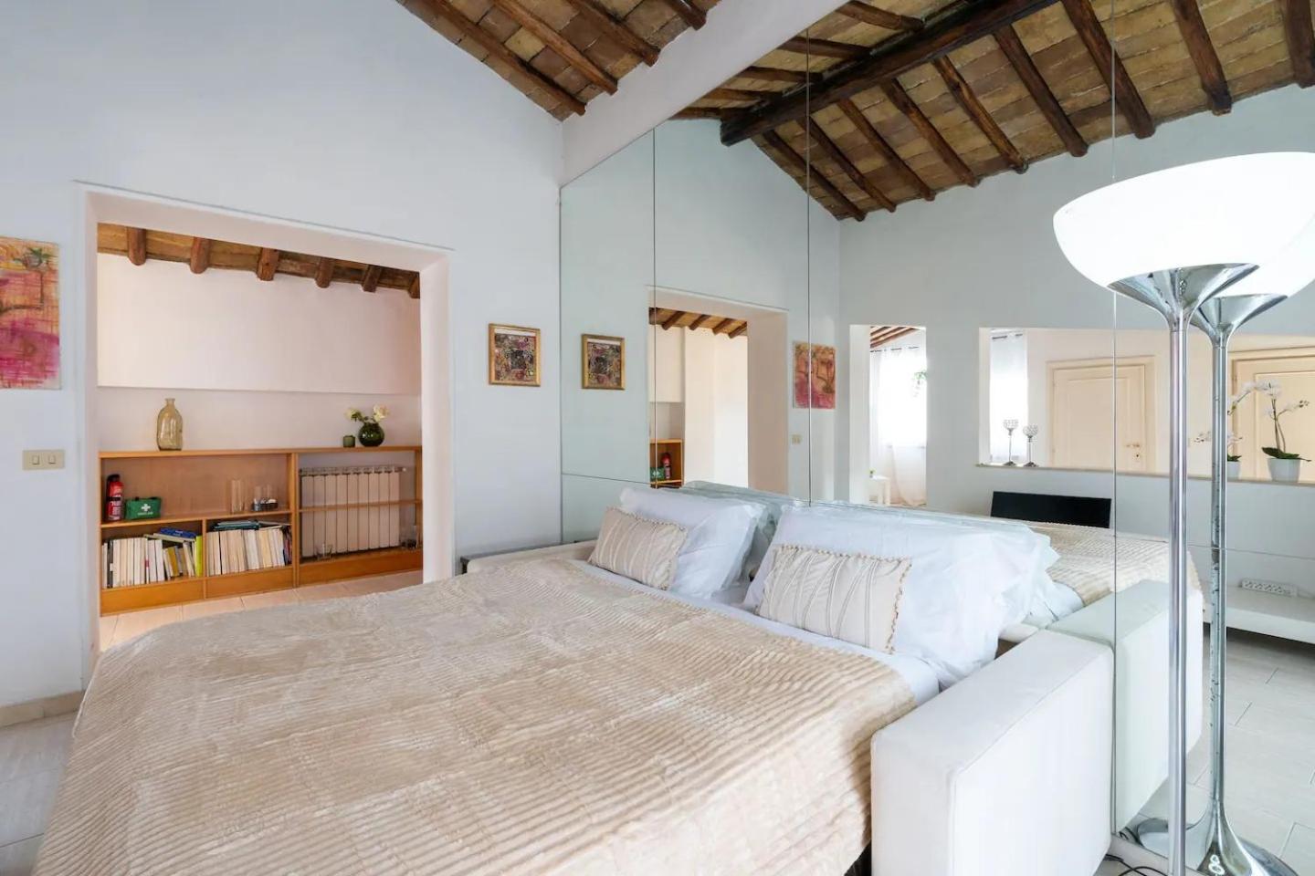 15 Min From Piazza Venezia Skyline Sanctuary In Trastevere Appartamento Roma