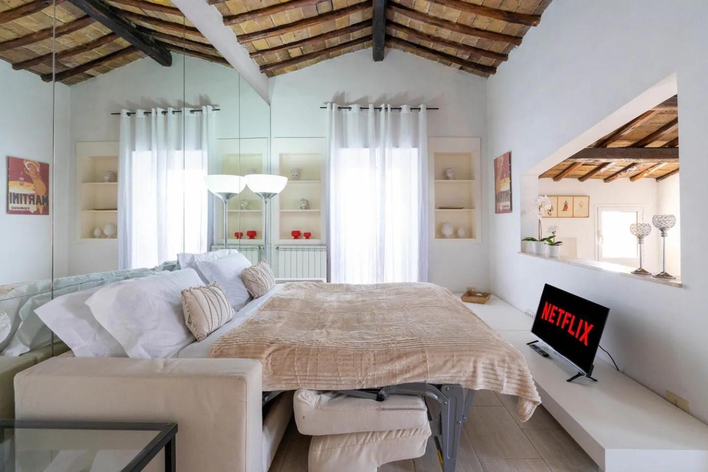 15 Min From Piazza Venezia Skyline Sanctuary In Trastevere * Roma