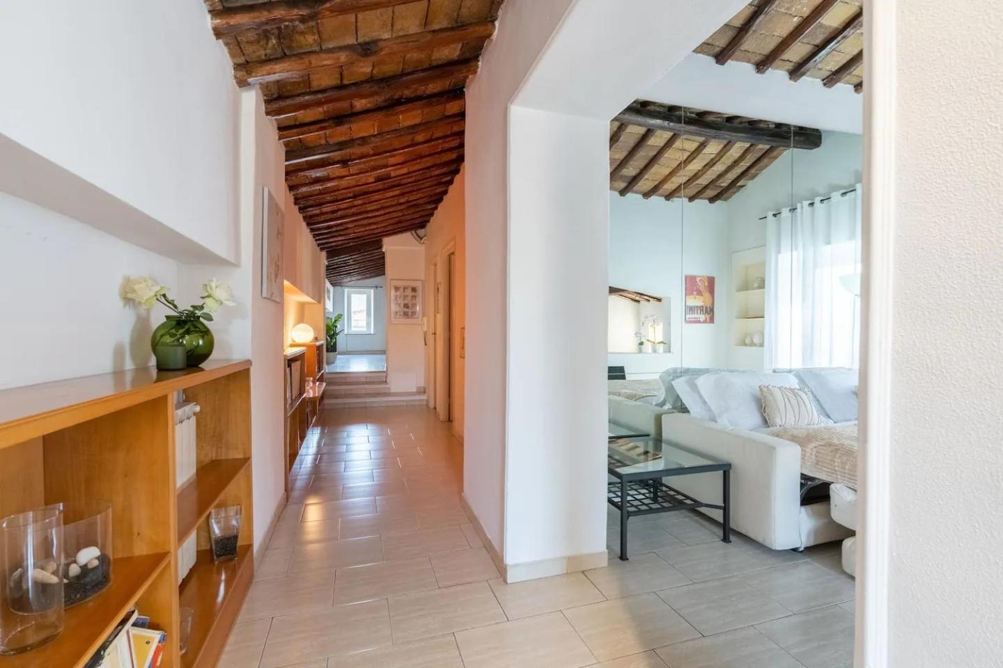 15 Min From Piazza Venezia Skyline Sanctuary In Trastevere Appartamento *