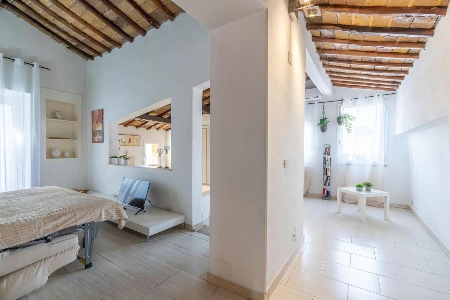 15 Min From Piazza Venezia Skyline Sanctuary In Trastevere Roma