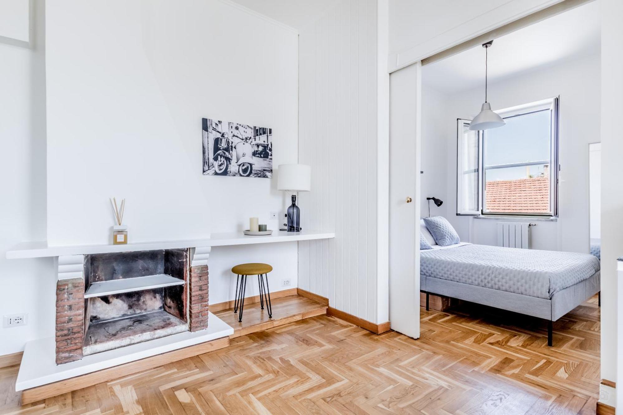 Apartamento Attico Nel Cuore Di Con Box Privato Per Auto *