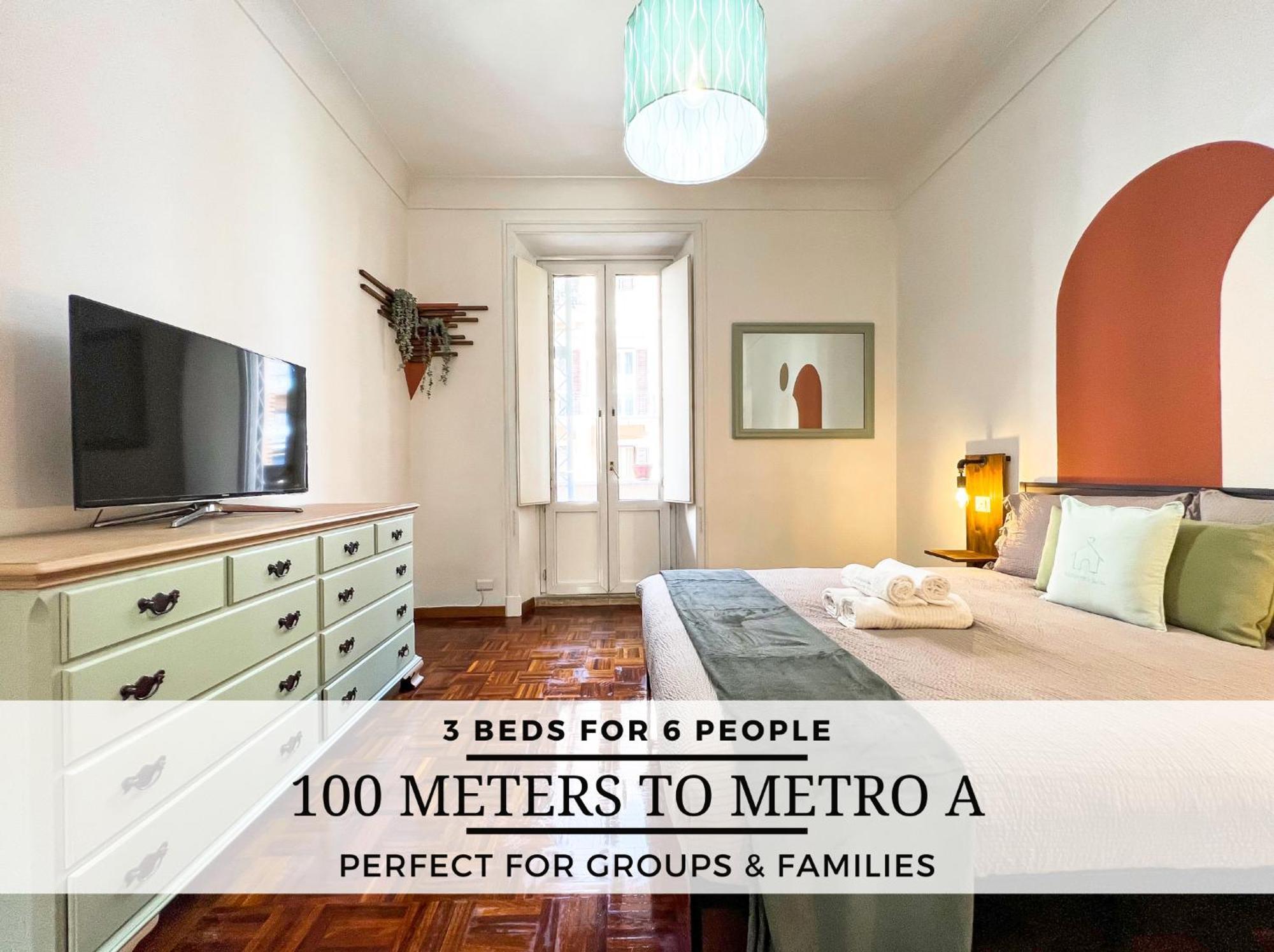 Large House Near The Metro A - Ideal For 6 People In The Center Of Appartamento