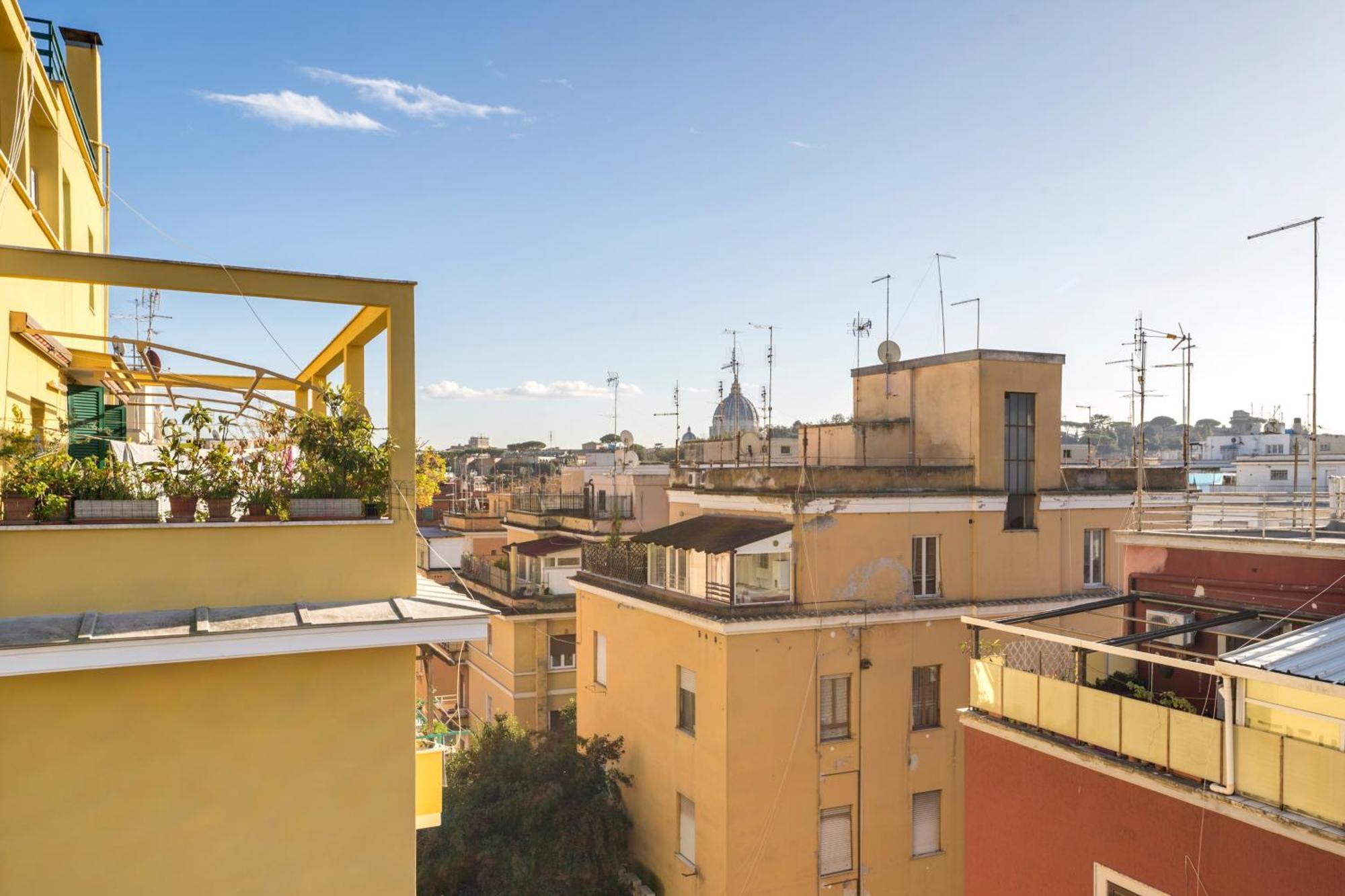 Apartment Welcome Dhome - Cozy Penthouse With St. Peter View Rom