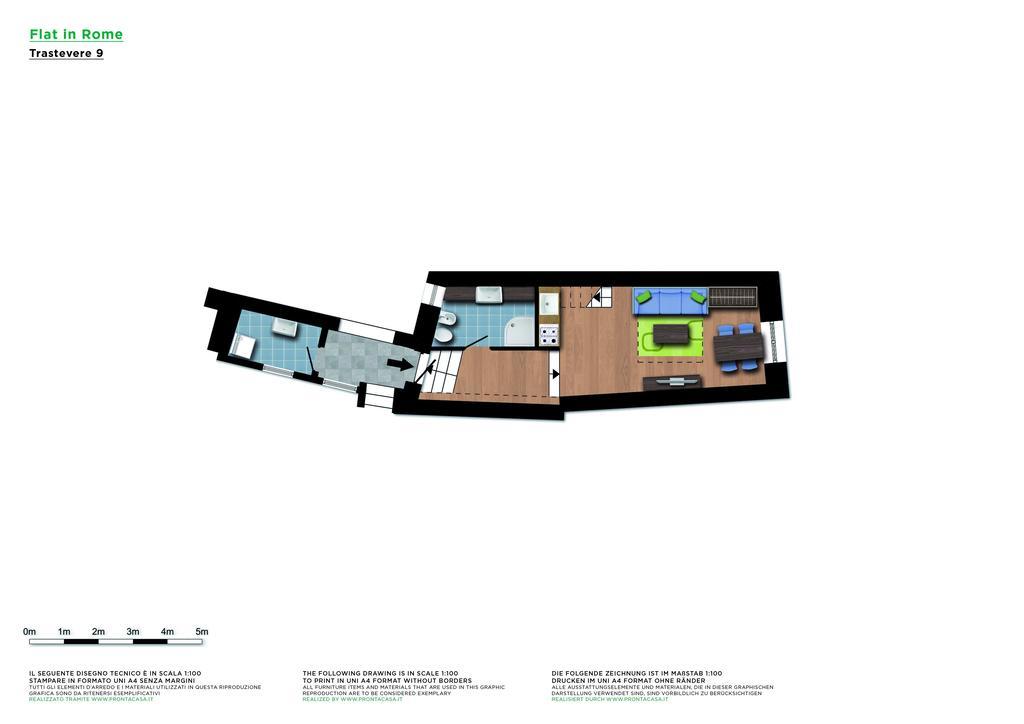 Leilighet Flatinrome Trastevere 9 *