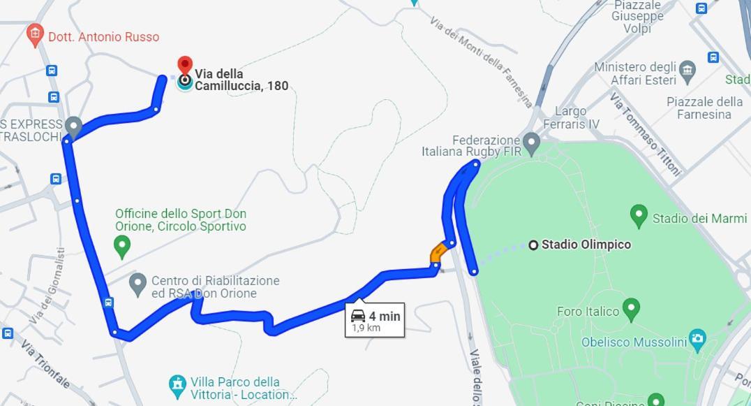La Casa Nel Parco - Stadio Olimpico, Auditorium Con Posto Auto Apartamento Roma