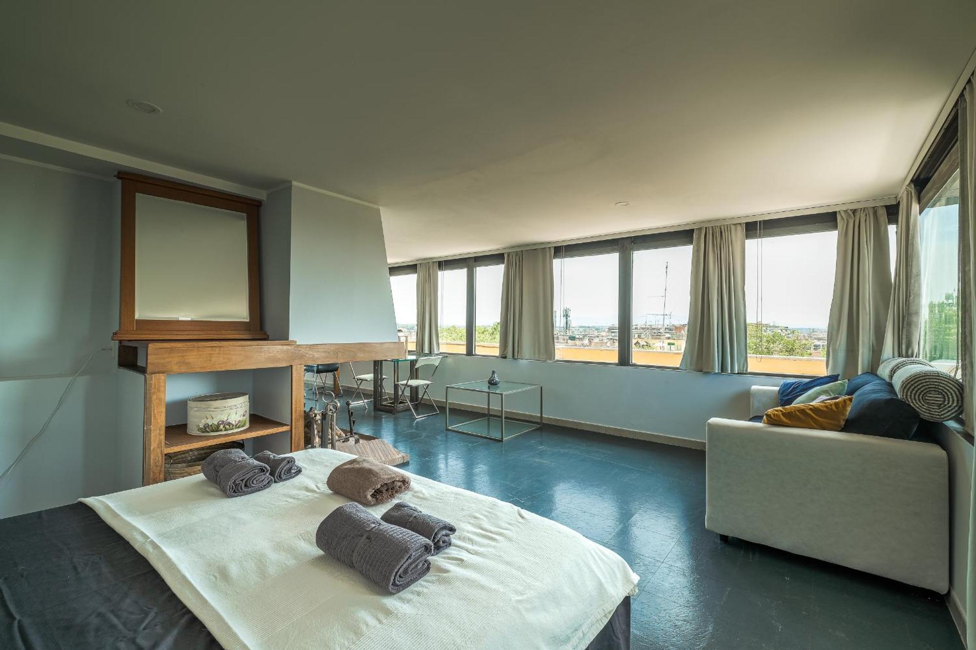 Forlanini Loft Trastevere By Casa E Lode - Terrace Panoramic View, Air Conditioning, Wifi Appartamento *