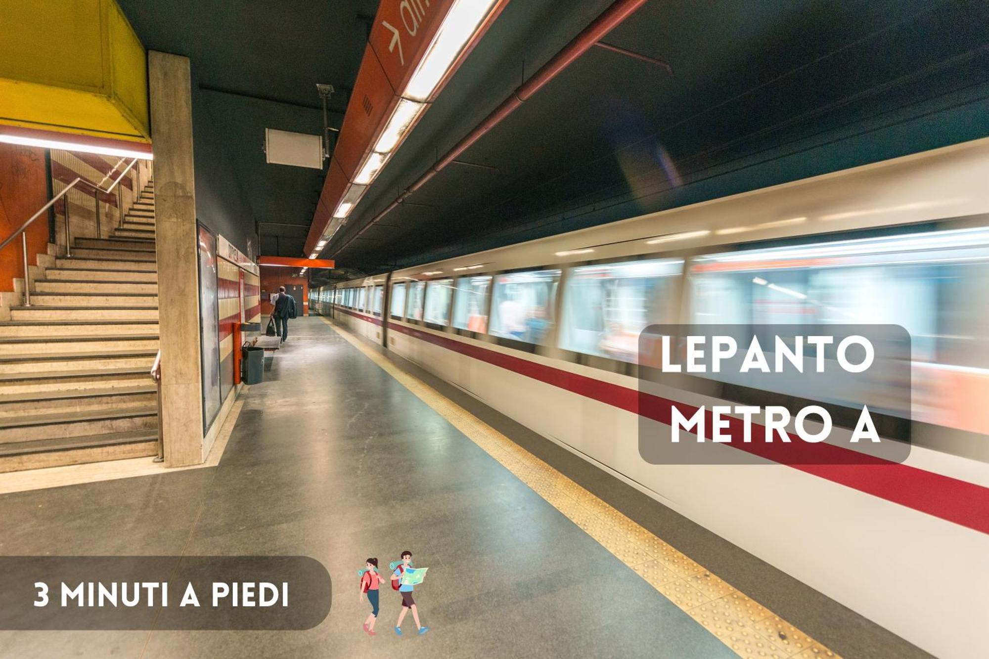 Marcantonio Colonna - Loft X5 Persone, Wi-fi, Aria Condizionata Nelle Camere, Parcheggio Privato, Metro A Lepanto 800mt Da Vaticano Appartamento
