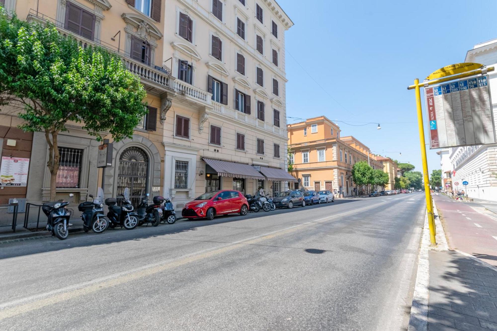 Appartamento Marcantonio Colonna - Loft X5 Persone, Wi-fi, Aria Condizionata Nelle Camere, Parcheggio Privato, Metro A Lepanto 800mt Da Vaticano