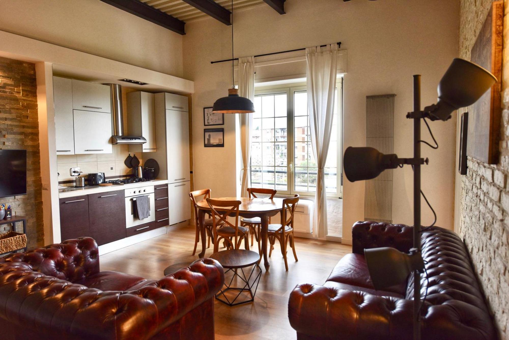 Apartamento Industrial Loft Trastevere Station