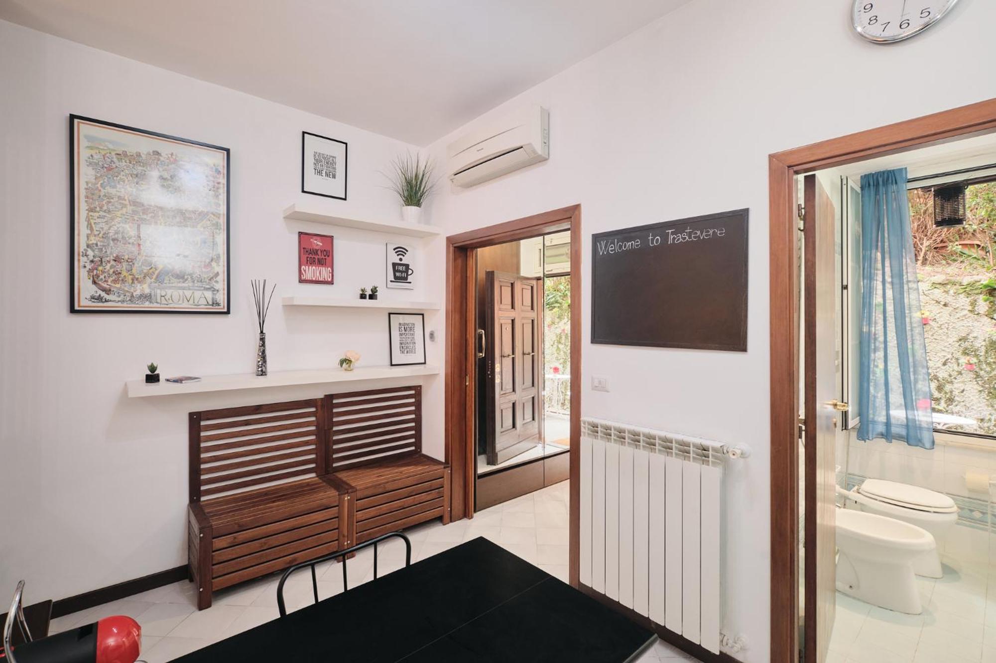 Trastevere- Flat Con Giardino, Ac, Wi-fi & Netflix Apartamento