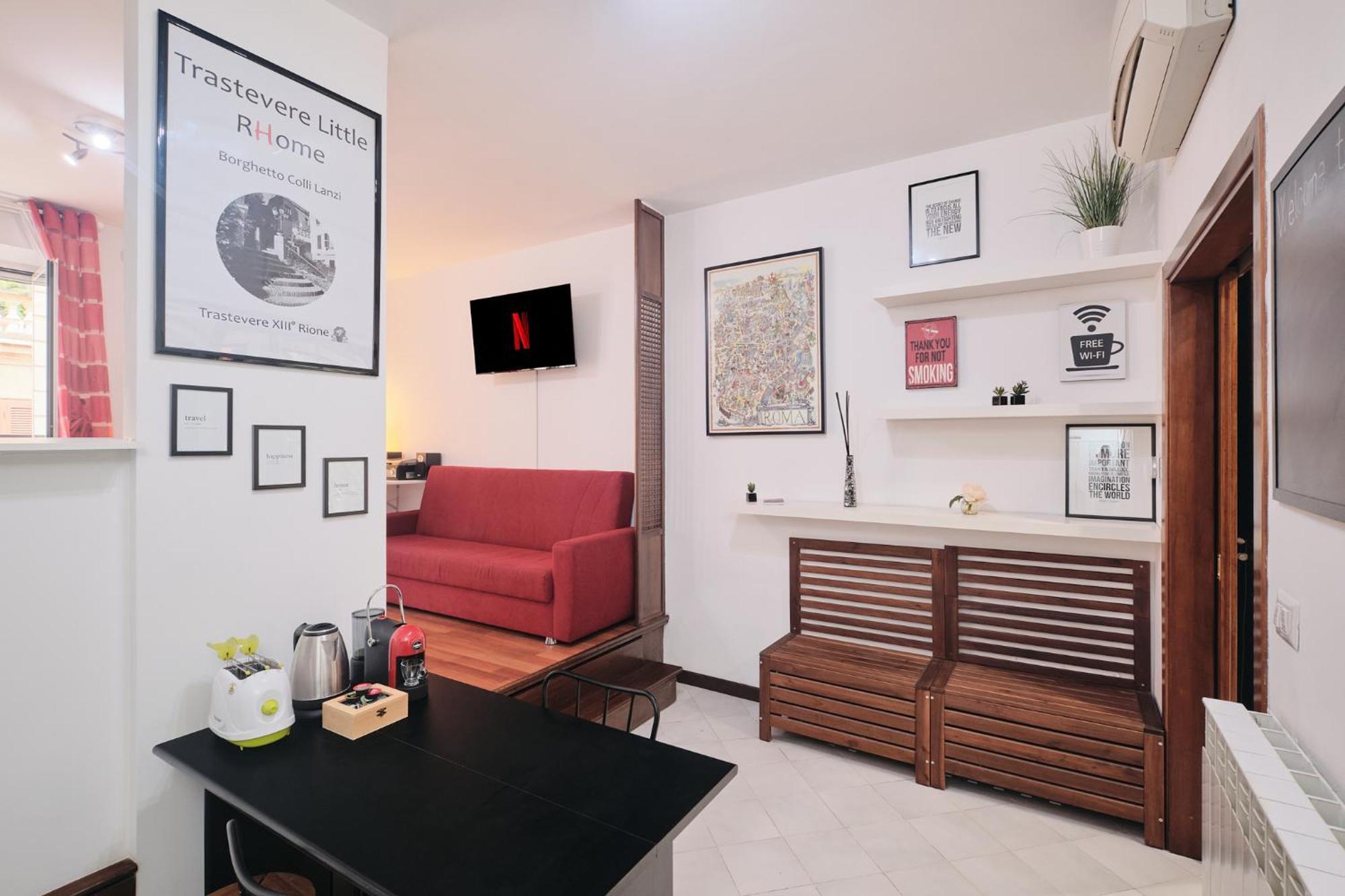 Trastevere- Flat Con Giardino, Ac, Wi-fi & Netflix Apartamento *