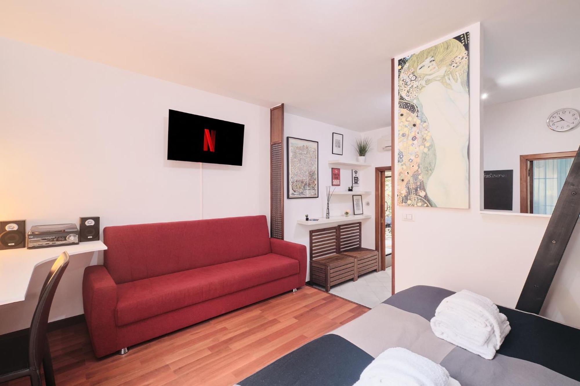 Trastevere- Flat Con Giardino, Ac, Wi-fi & Netflix Apartamento