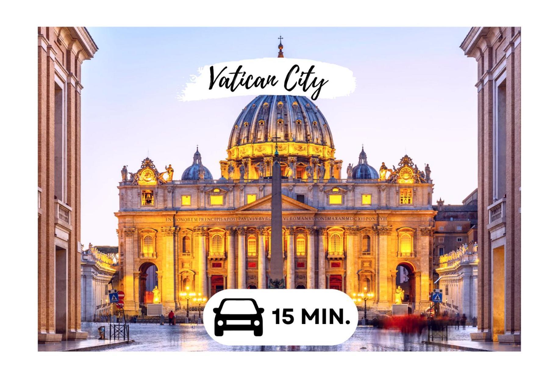 15 Min From The Vatican Wi-fi And Garden Leilighet *