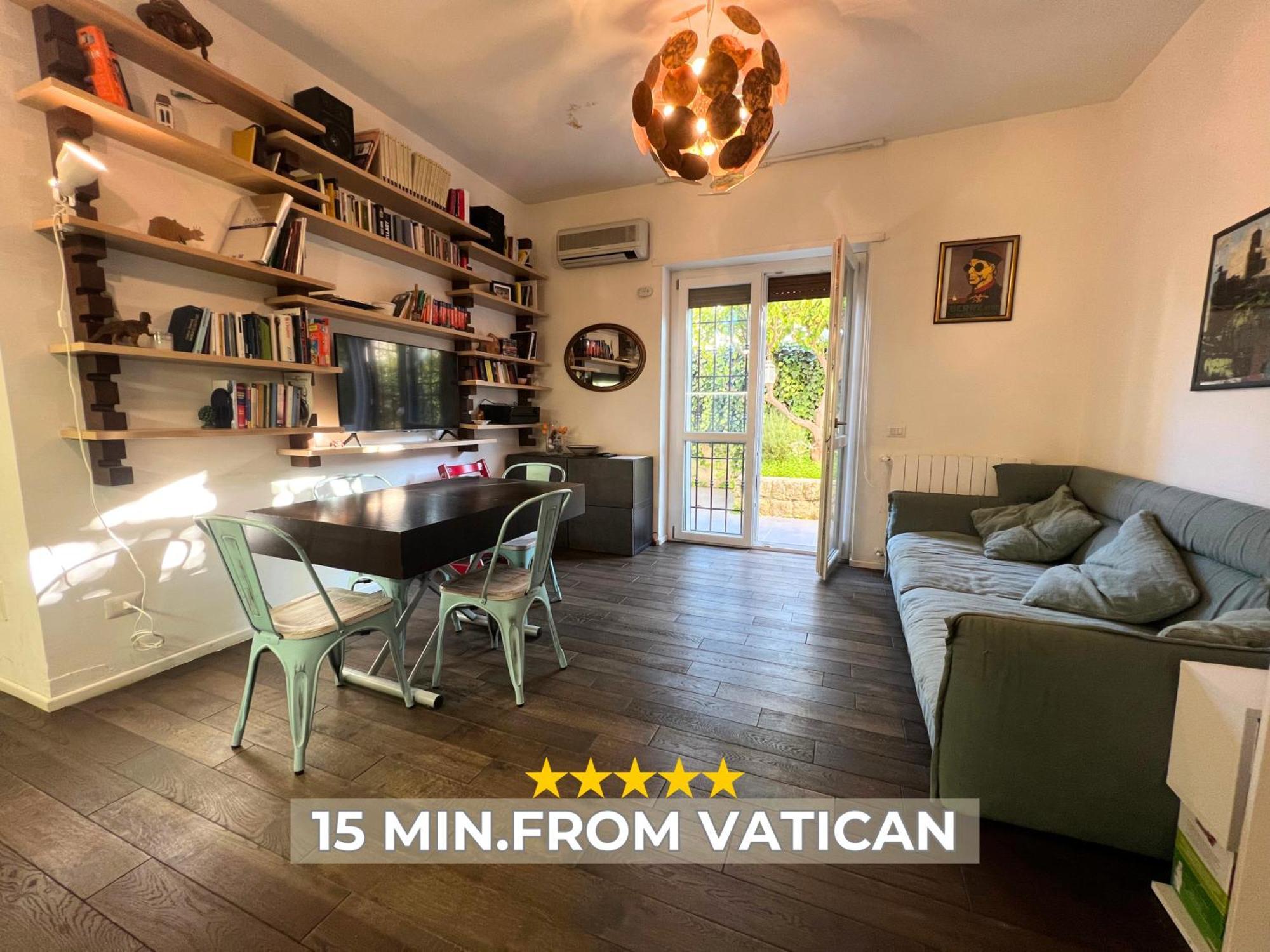 15 Min From The Vatican Wi-fi And Garden Leilighet Roma