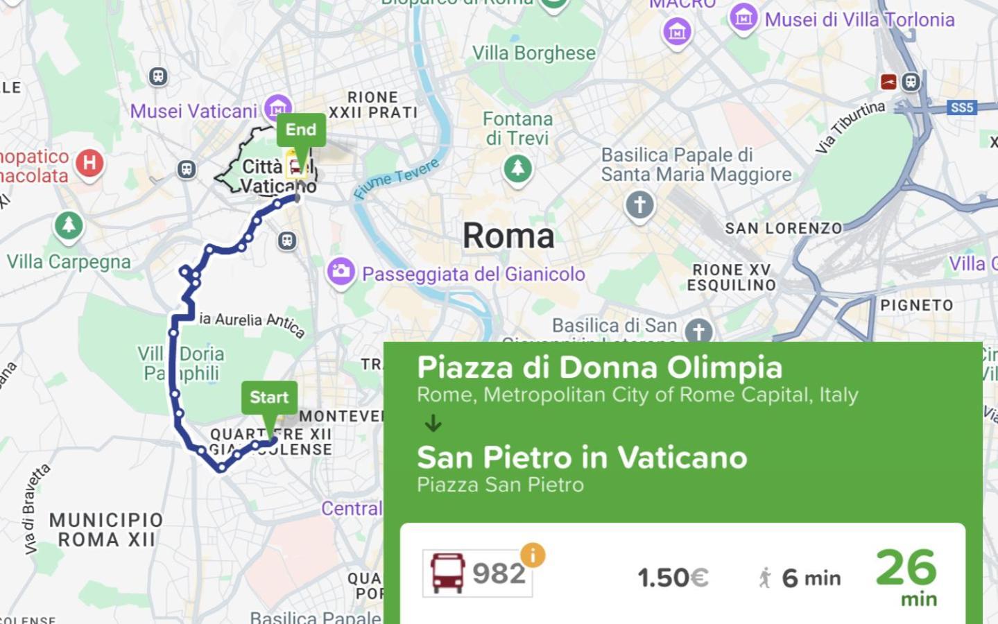 Appartamento Donna Olimpia Tra Gianicolo E Trastevere Roma