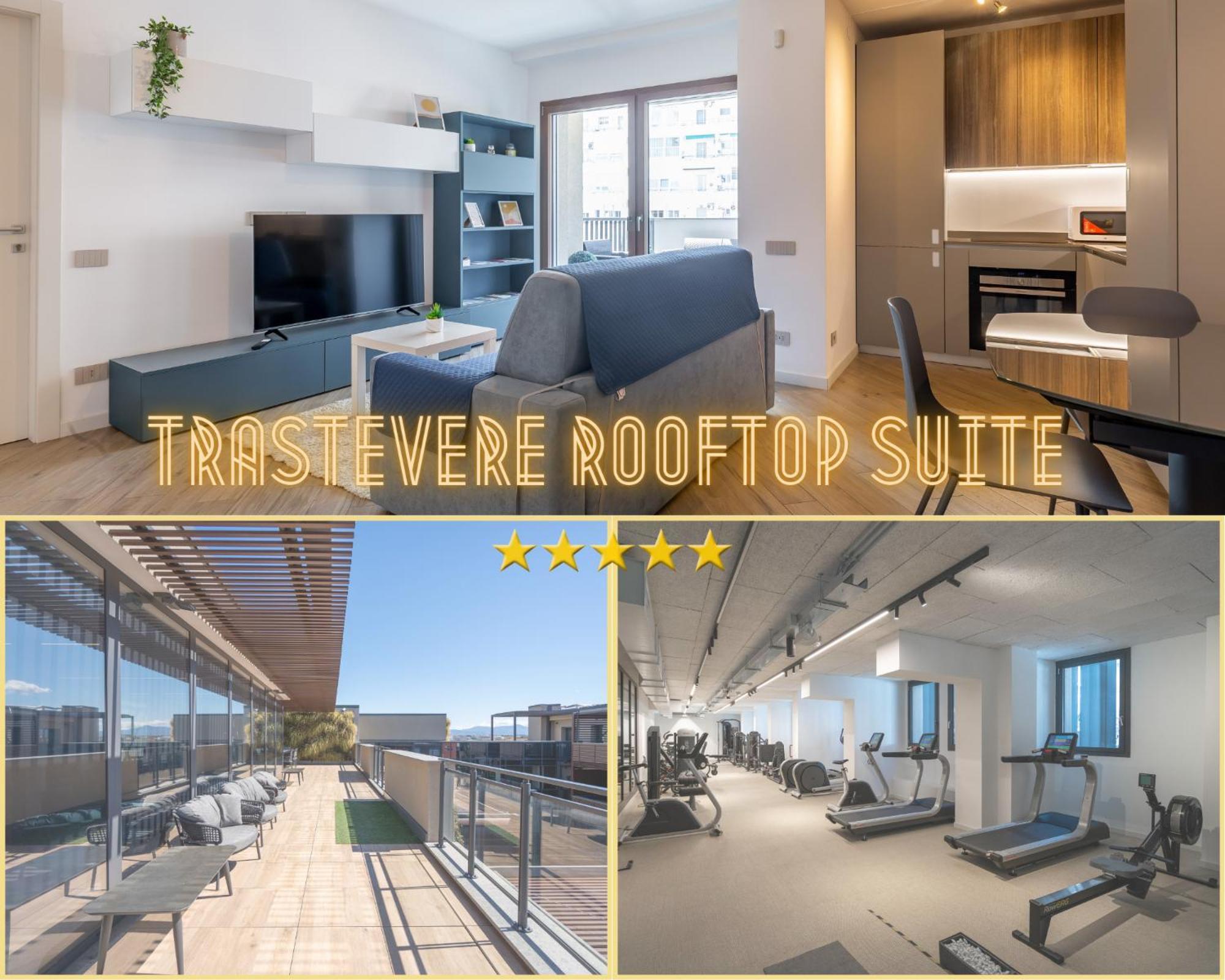 Apartamento Aurealiving - Trastevere With Rooftop & Gym, Your Place In *
