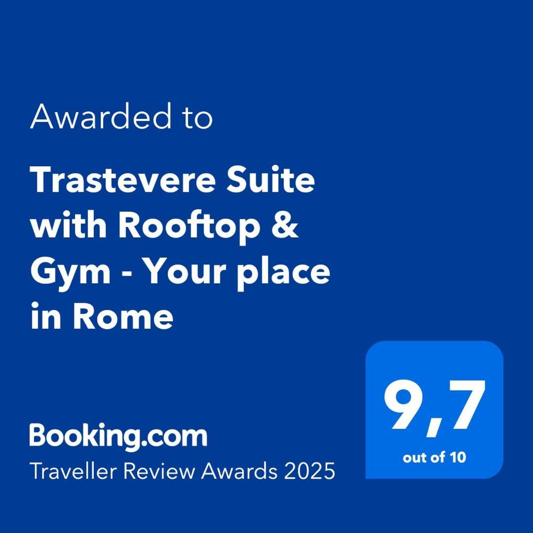 Aurealiving - Trastevere With Rooftop & Gym, Your Place In Apartamento Roma