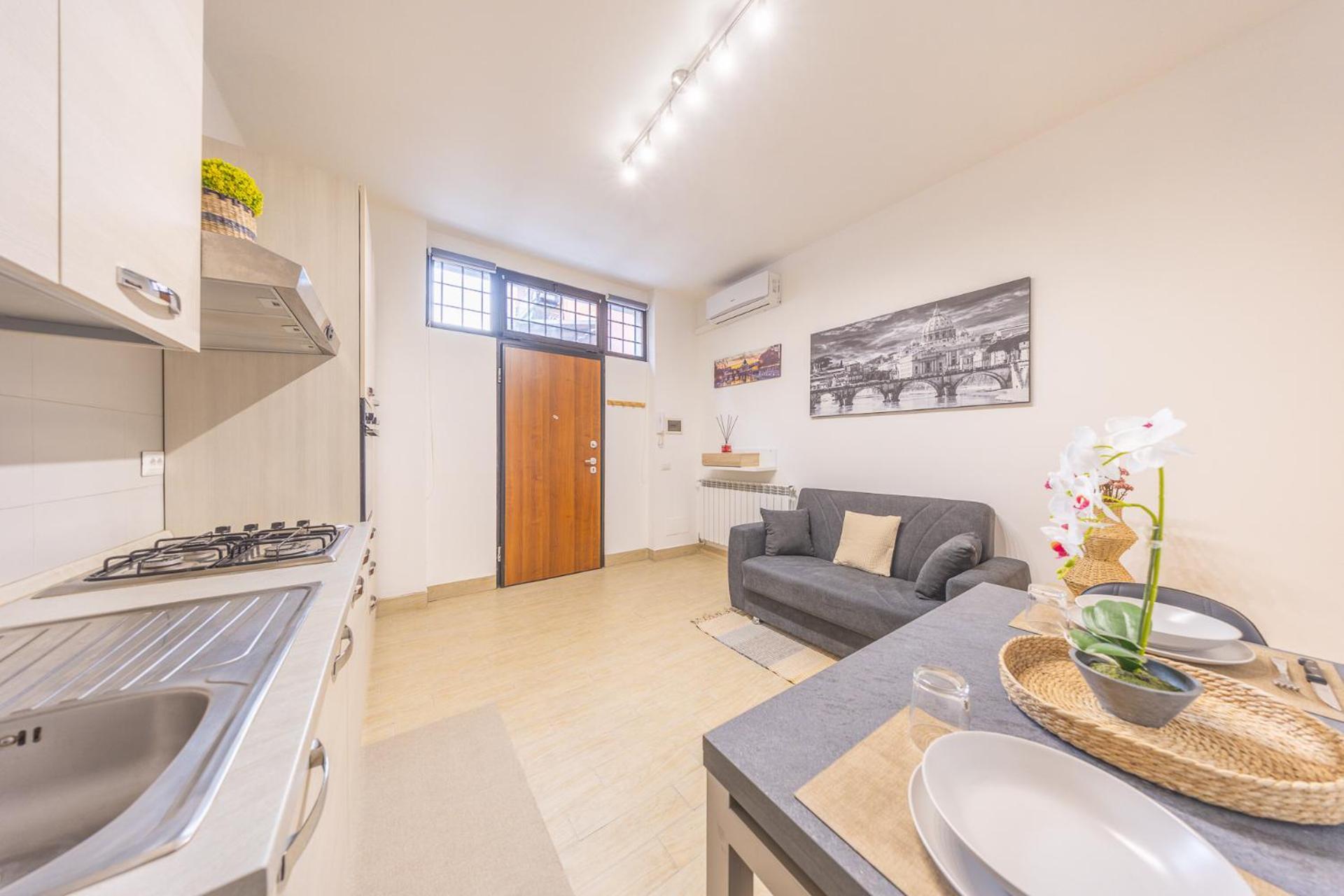 Bilocale Indipendente Con Terrazzo Esclusivo A Due Passi Dalla Metro Di Roma Apartamento Roma