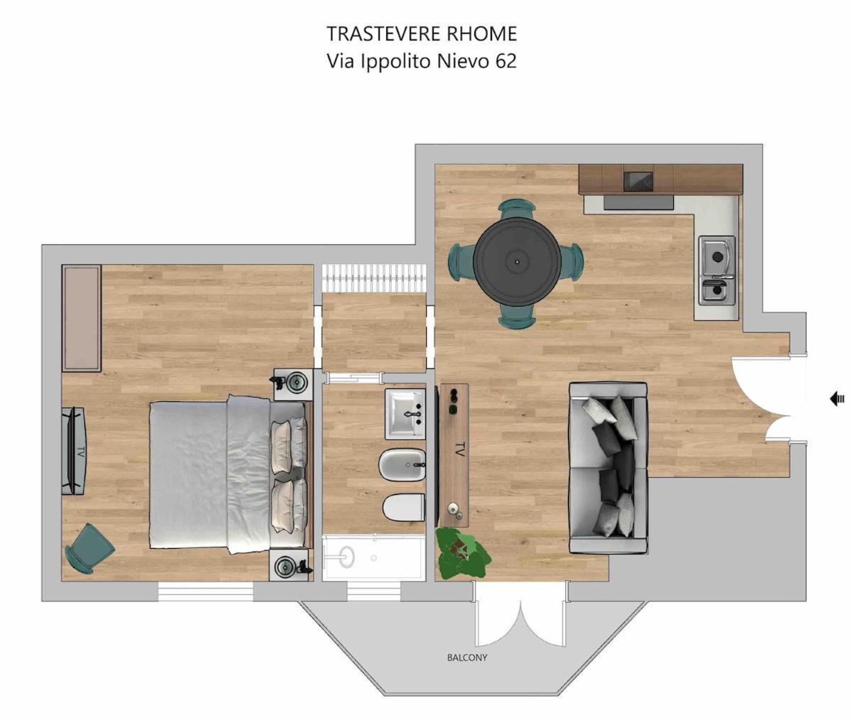 Trastevere Rhome With Free Brunch *