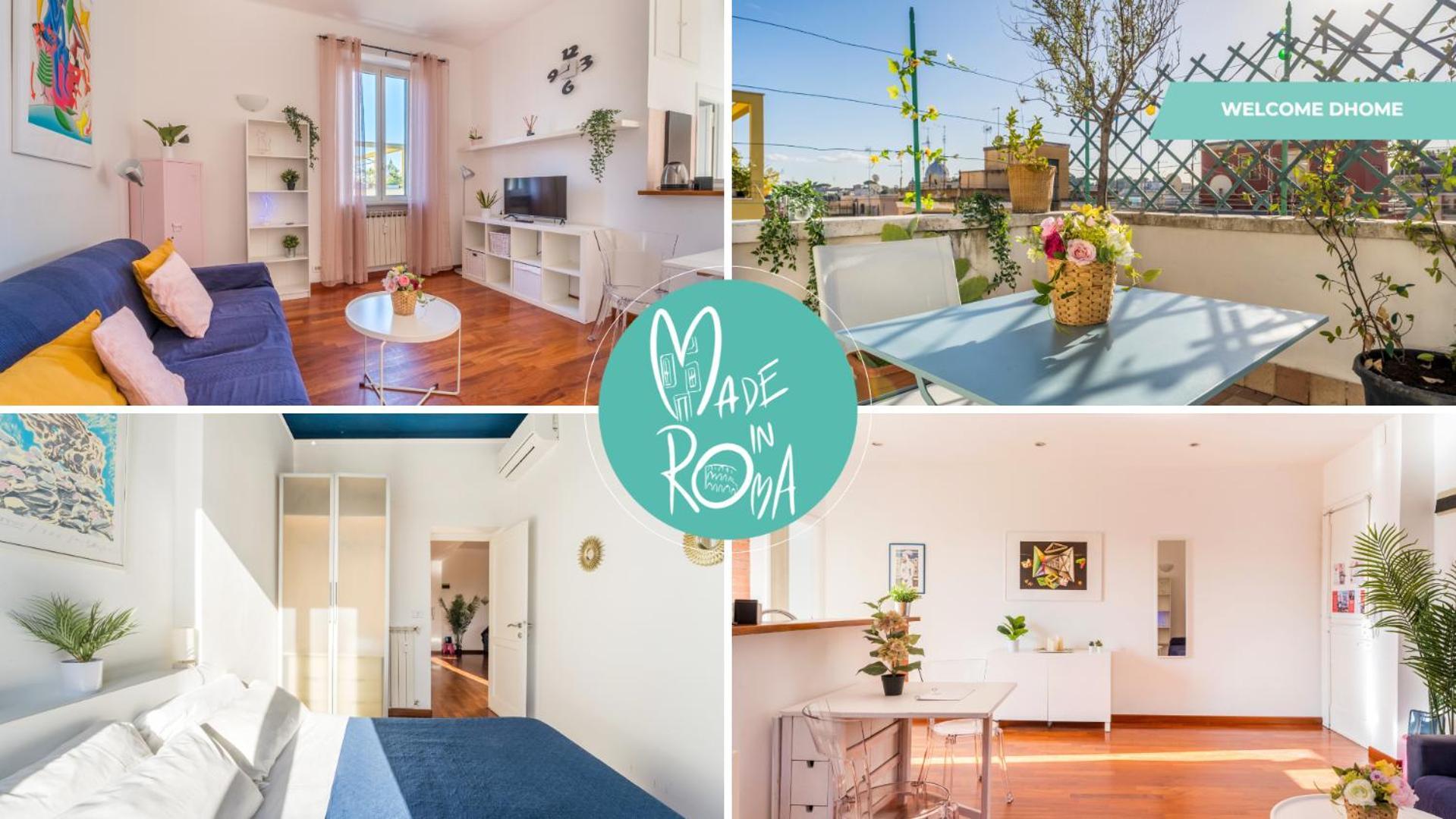 Welcome Dhome - Cozy Penthouse With St. Peter View Rom