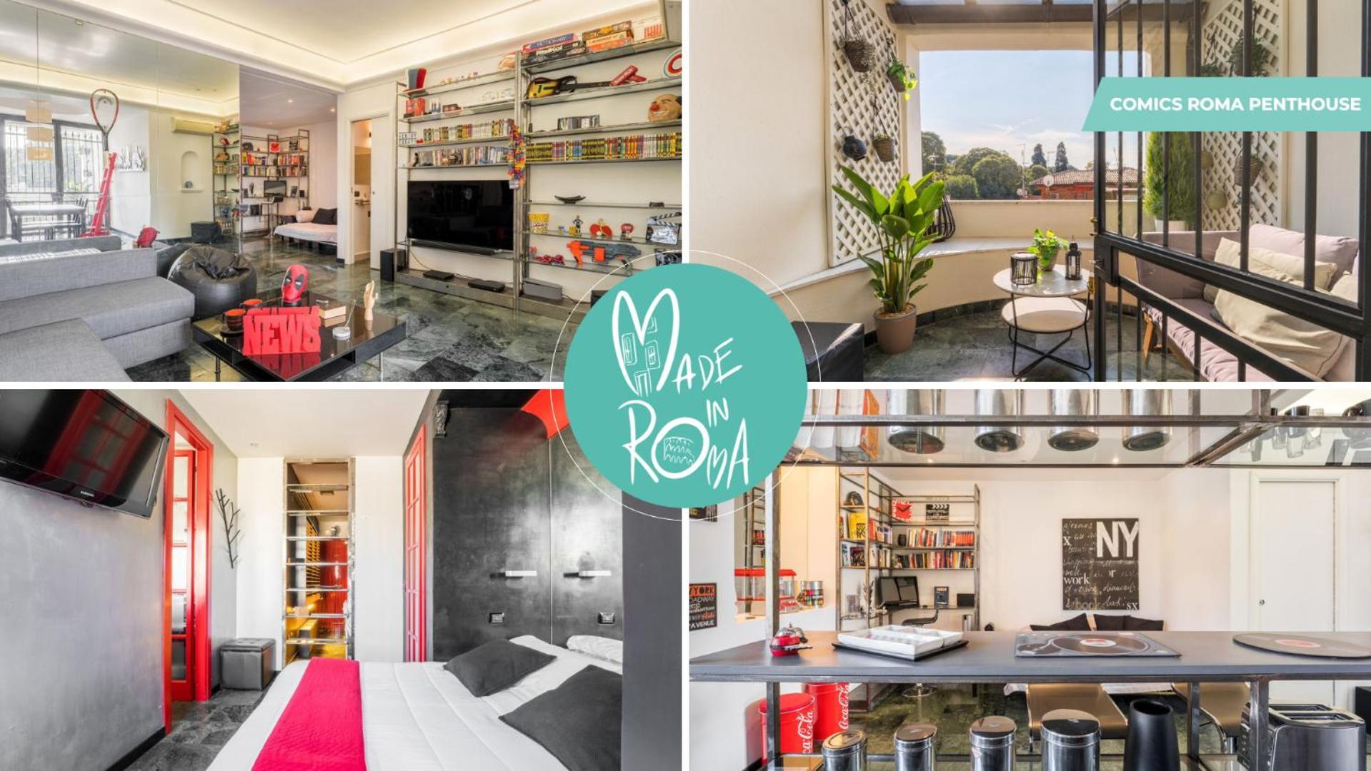 Appartamento Comics Penthouse, Funny Flat Nearby Colosseum *