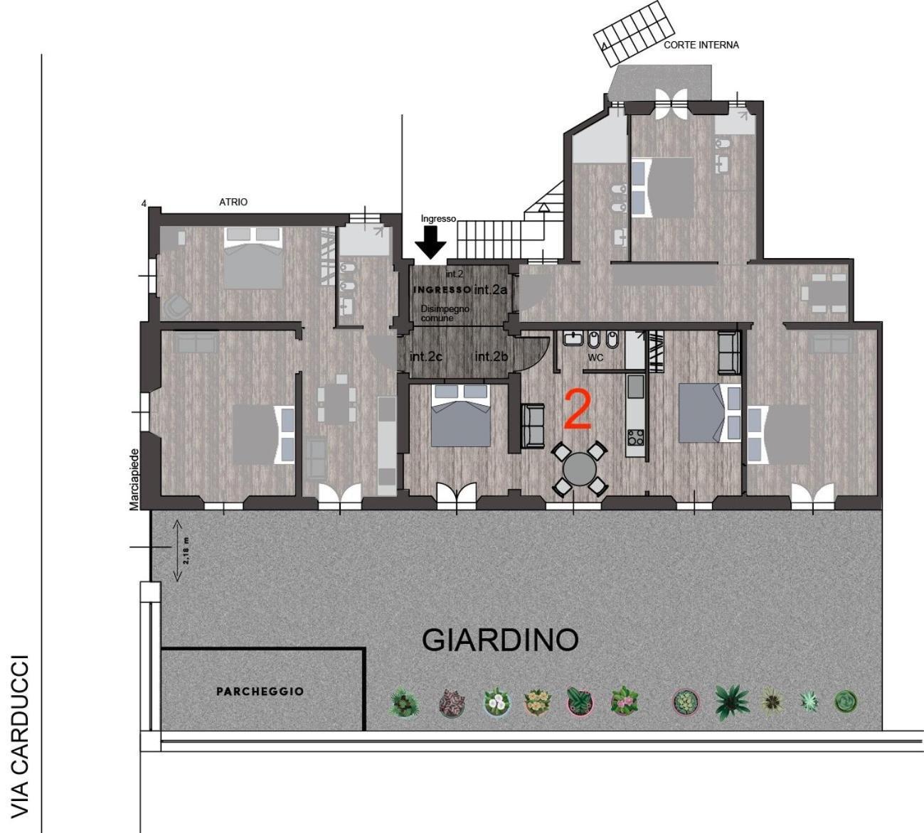 Appartamento C2 Class Apartment, 2 Da Letto Con Giardino In Zona Via Veneto Distante 15 Minuti A Piedi Da Fontana Di Trevi