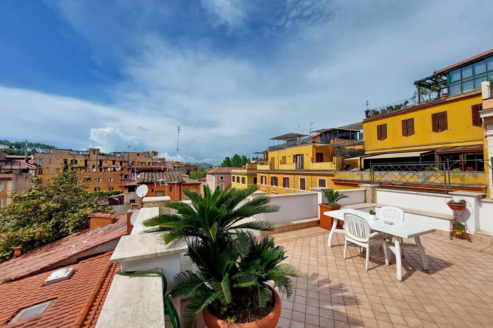 Magic Trastevere On Roof Terrace Privat overnatting Roma