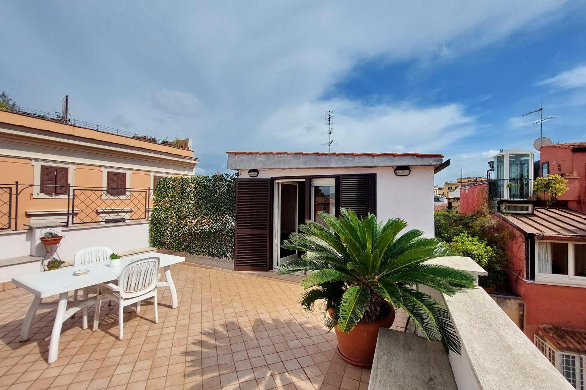 Magic Trastevere On Roof Terrace Privat overnatting