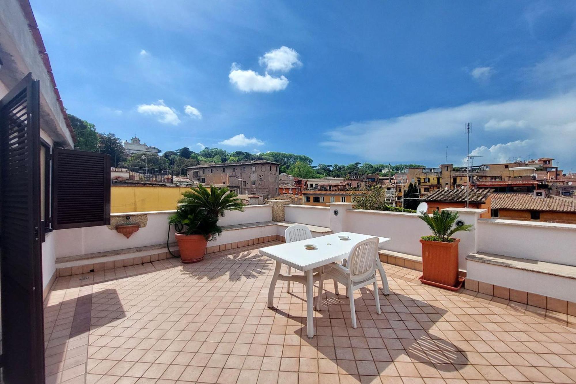 Magic Trastevere On Roof Terrace Privat overnatting *