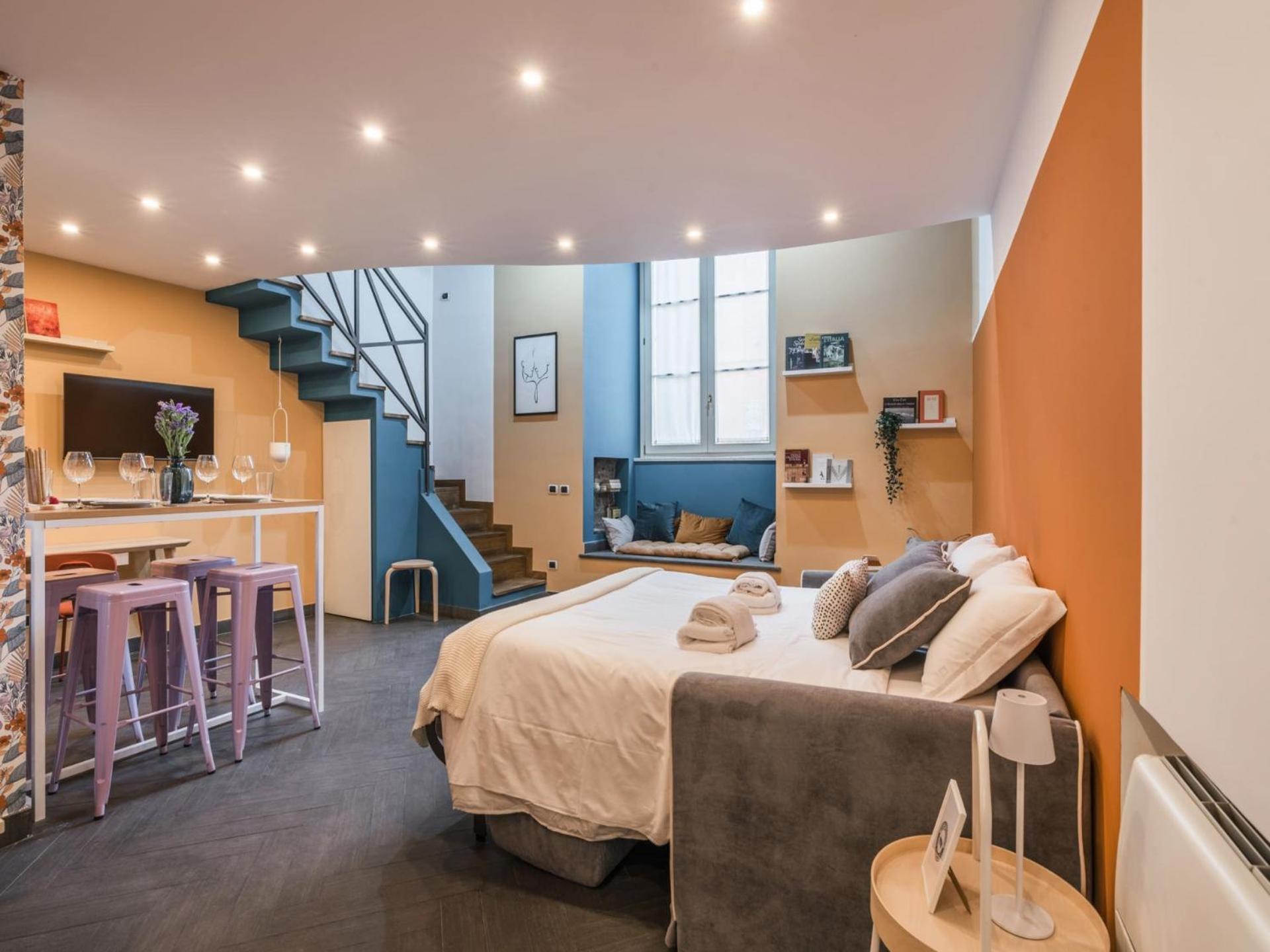 The Rent - Colorful Loft In Trastevere Area Apartamento Roma