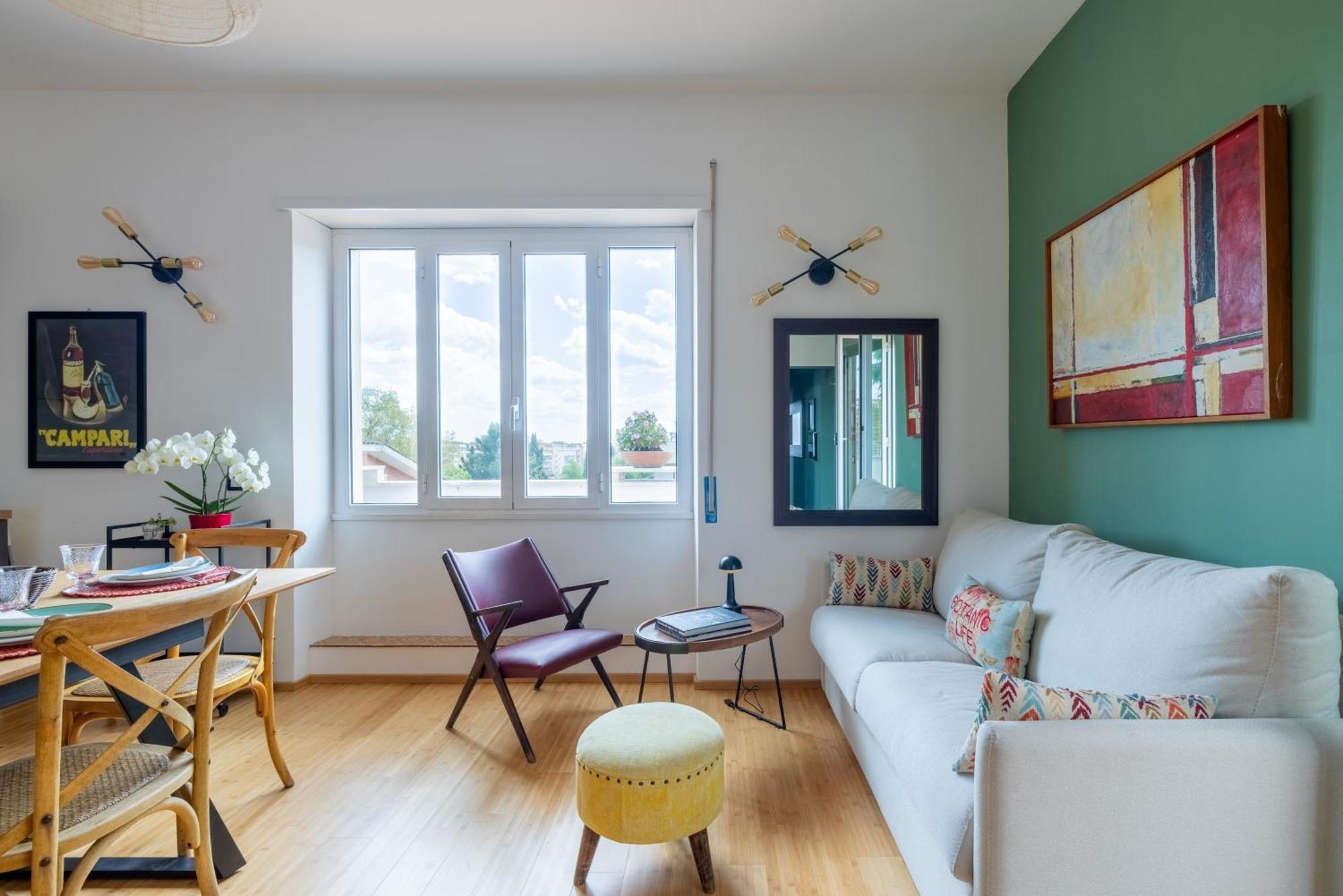 Apartment Spacious With Terrace 3 Bedroom, Metroa Battistini Rom